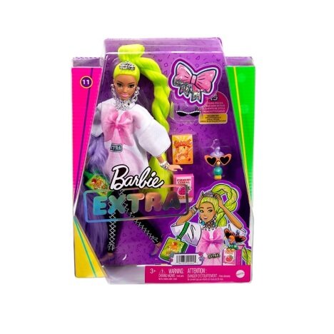 Papusa Barbie Extra Style - Par Verde Neon